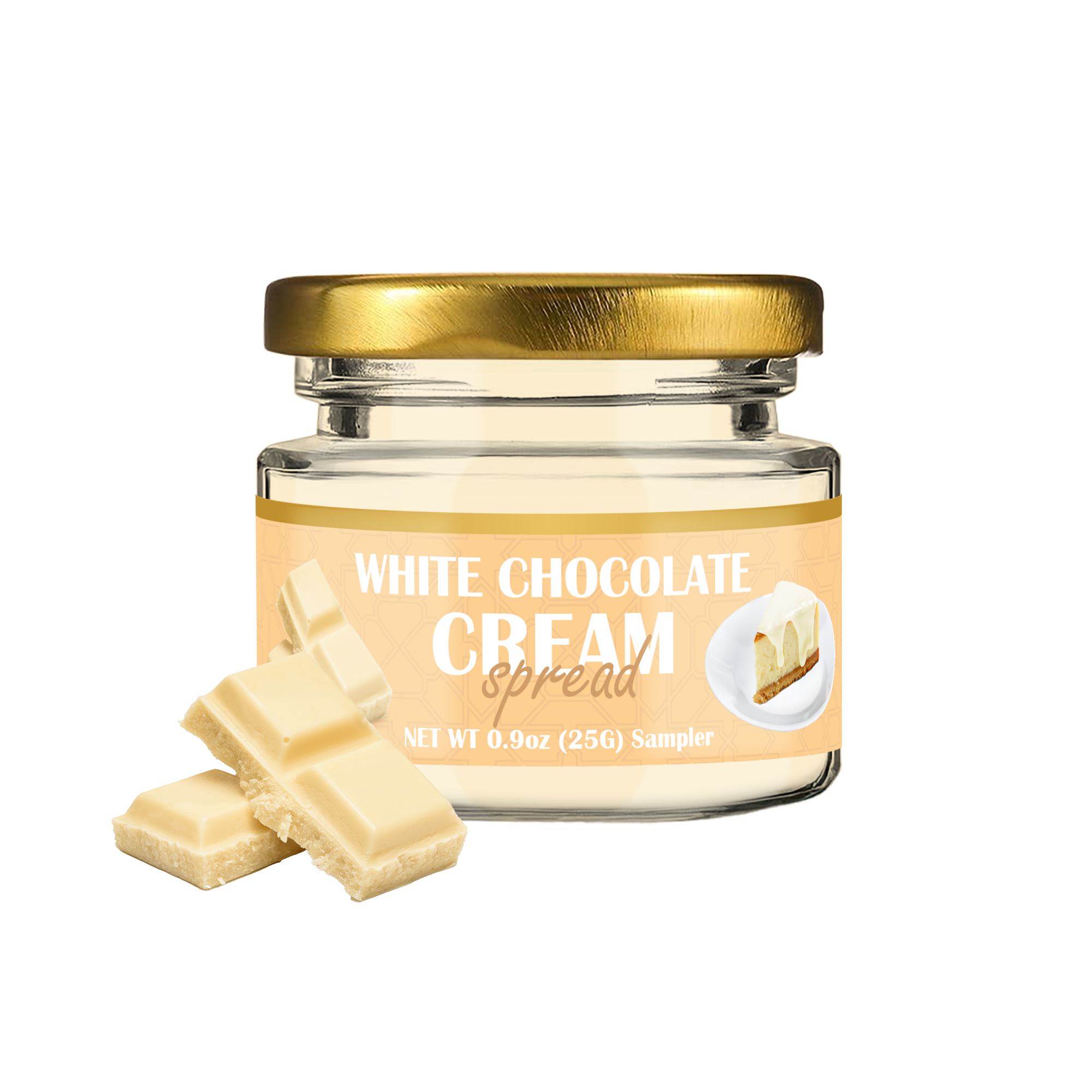 White Chocolate Spread Sampler Net Wt 25g – Lovetta