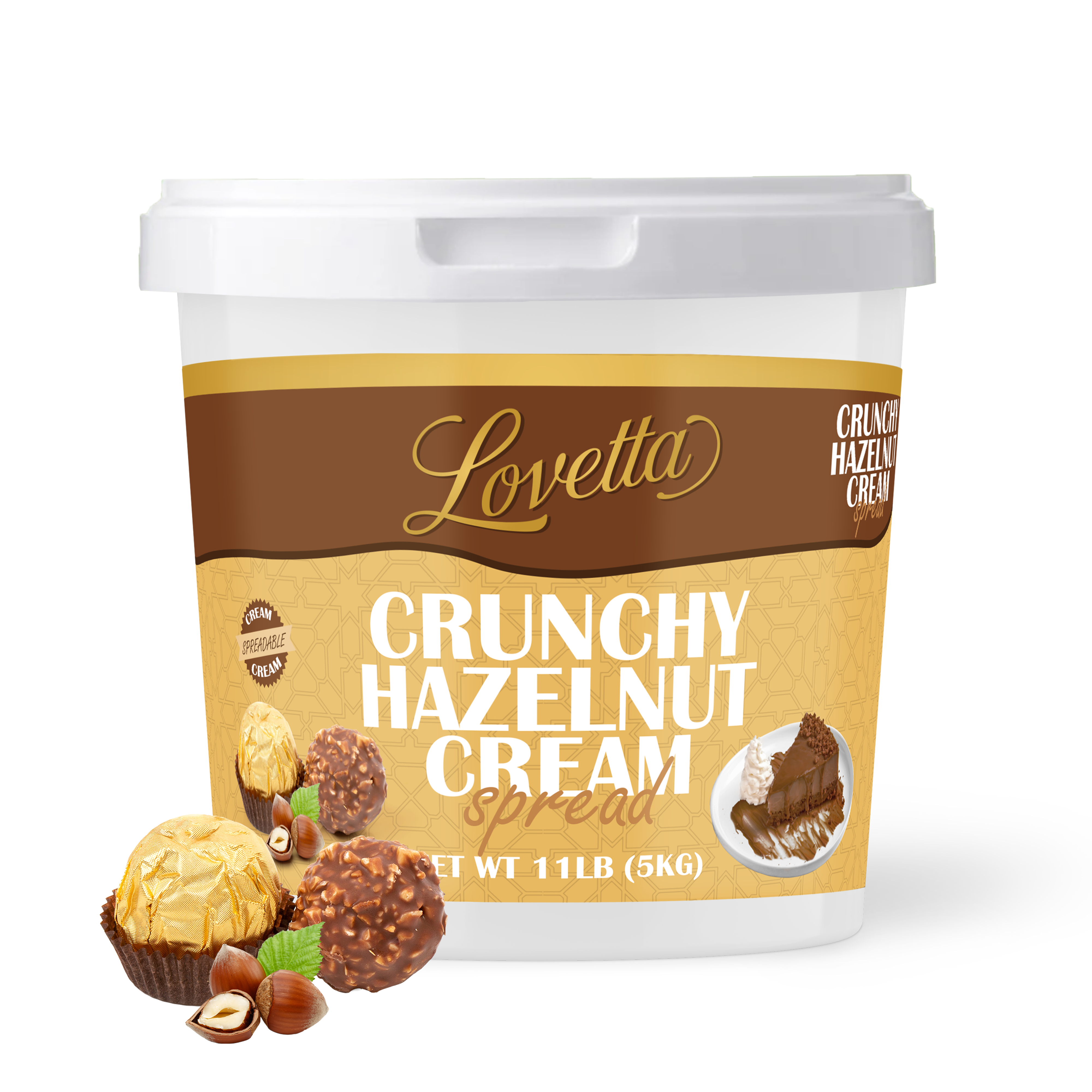 Rocher Crunchy Chocolate Hazelnut Cream - 11lb – Lovetta