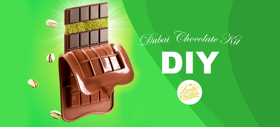 How to make the dubai chocolate bar with Lovetta Chocolate making kit