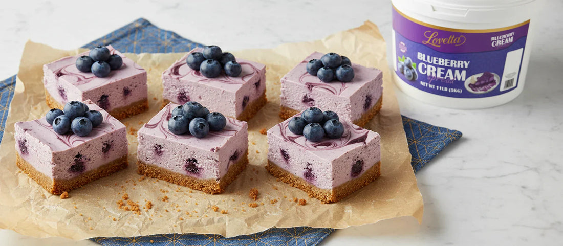 Blueberry Cream Cheesecake Bars