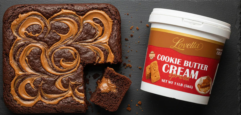 Cookie Butter Swirl Brownies