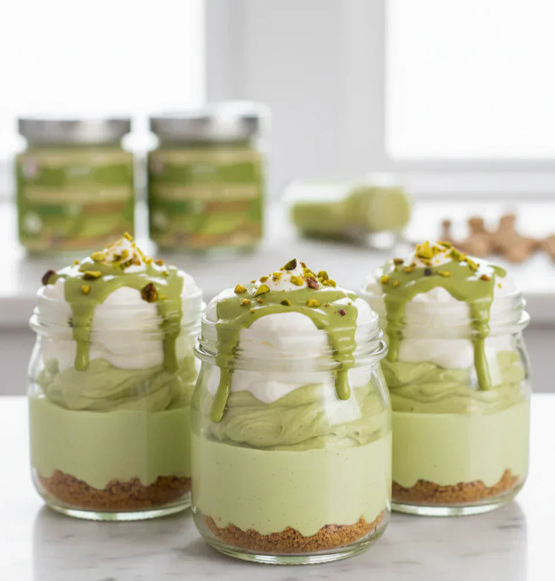Pistachio Cheesecake Jars