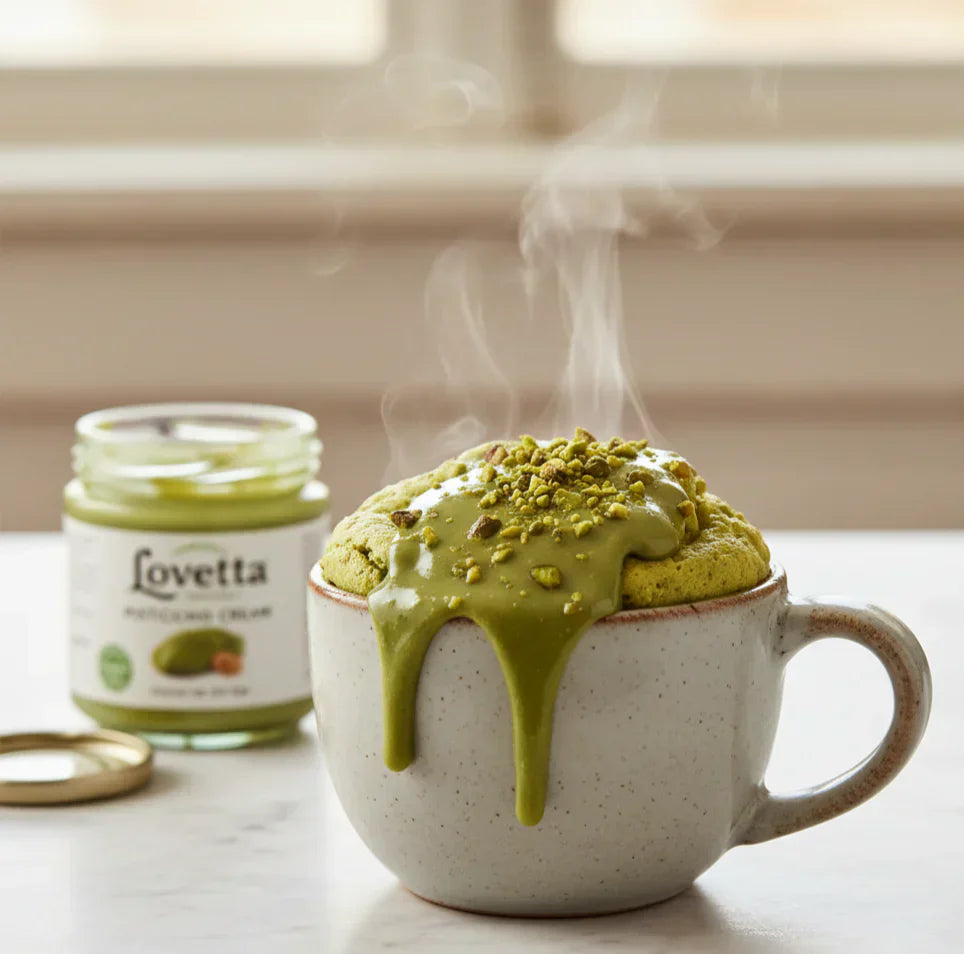 Pistachio Cream Mug Cake (5 Minutes)