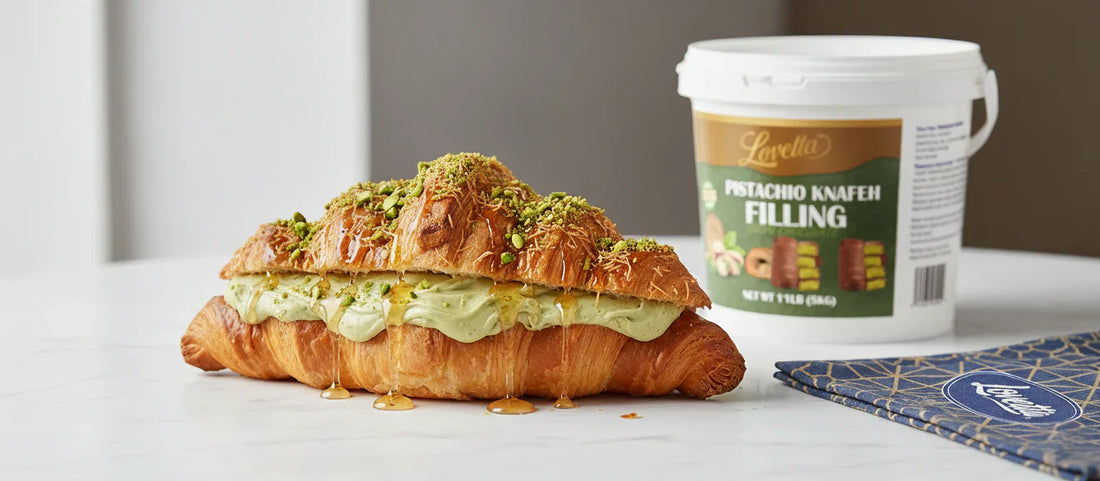 Pistachio Knafeh Cream Croissant
