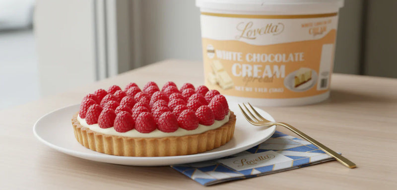 White Chocolate Raspberry Tart
