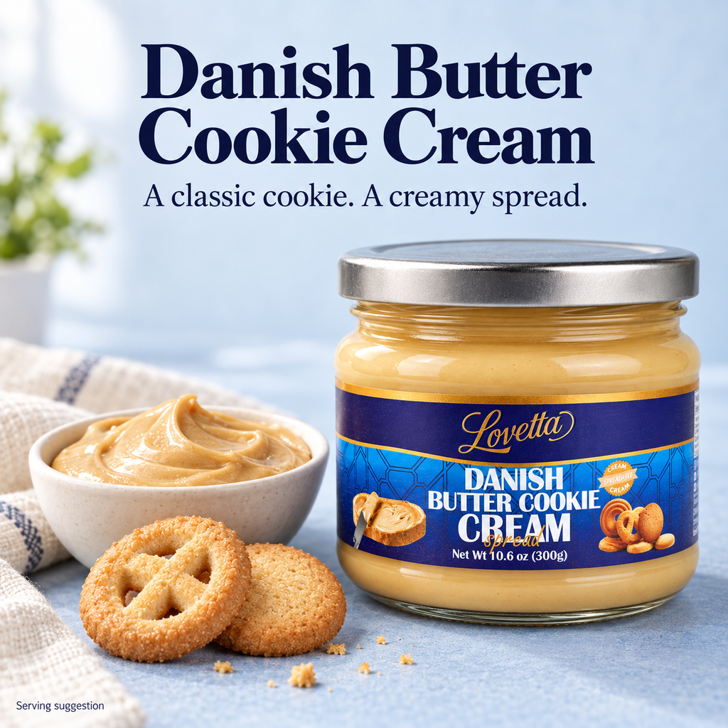 Danish Butter Cookie Cream 10.6oz (300g) Jar