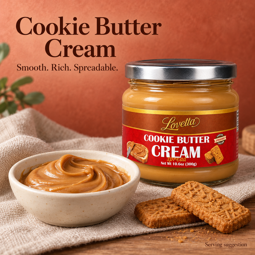 Cookie Butter Cream 10.6oz (300g) Jar