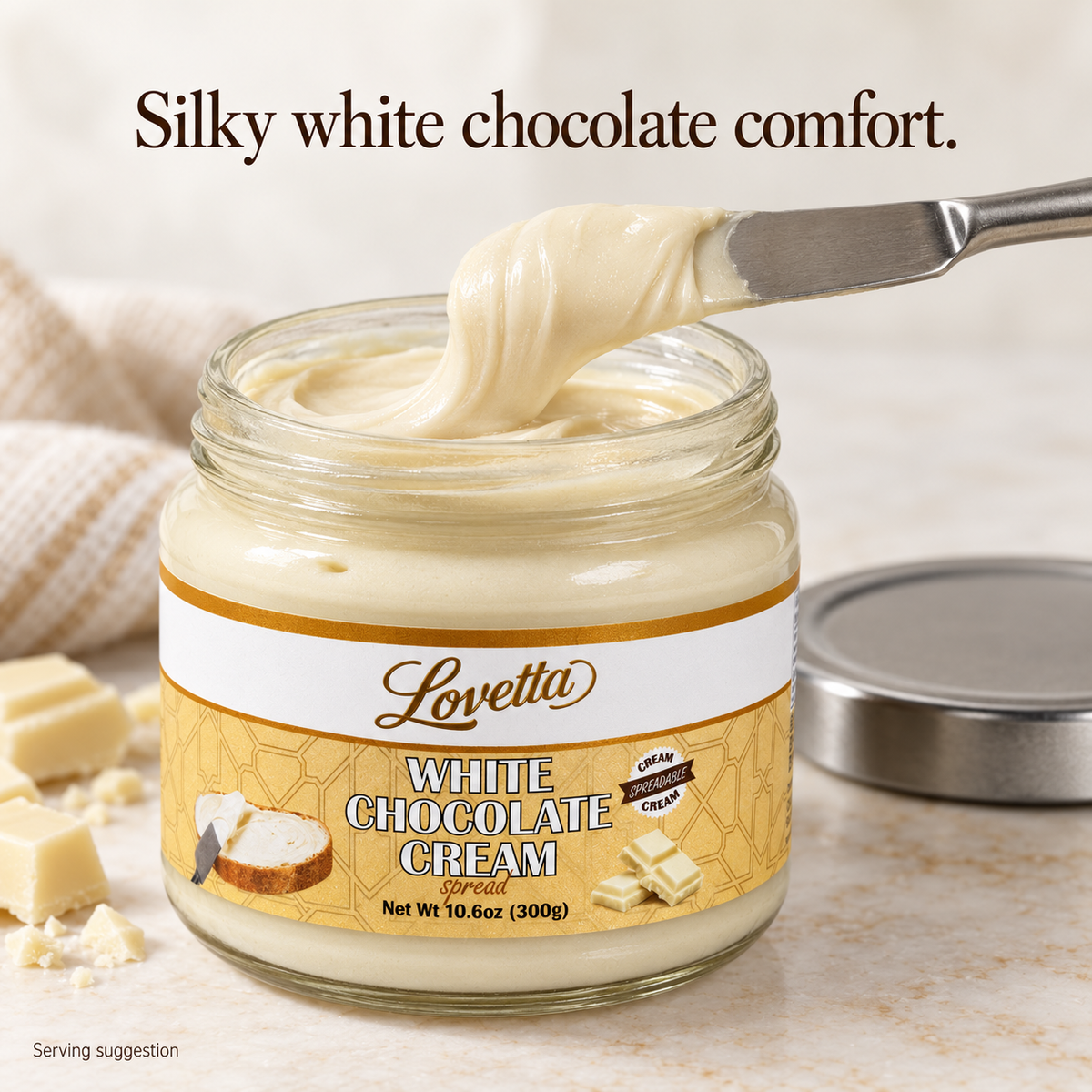White Chocolate Cream 10.6oz (300g) Jar