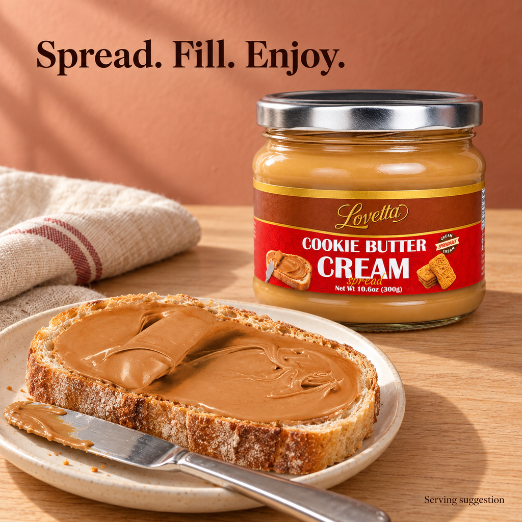 Cookie Butter Cream 10.6oz (300g) Jar