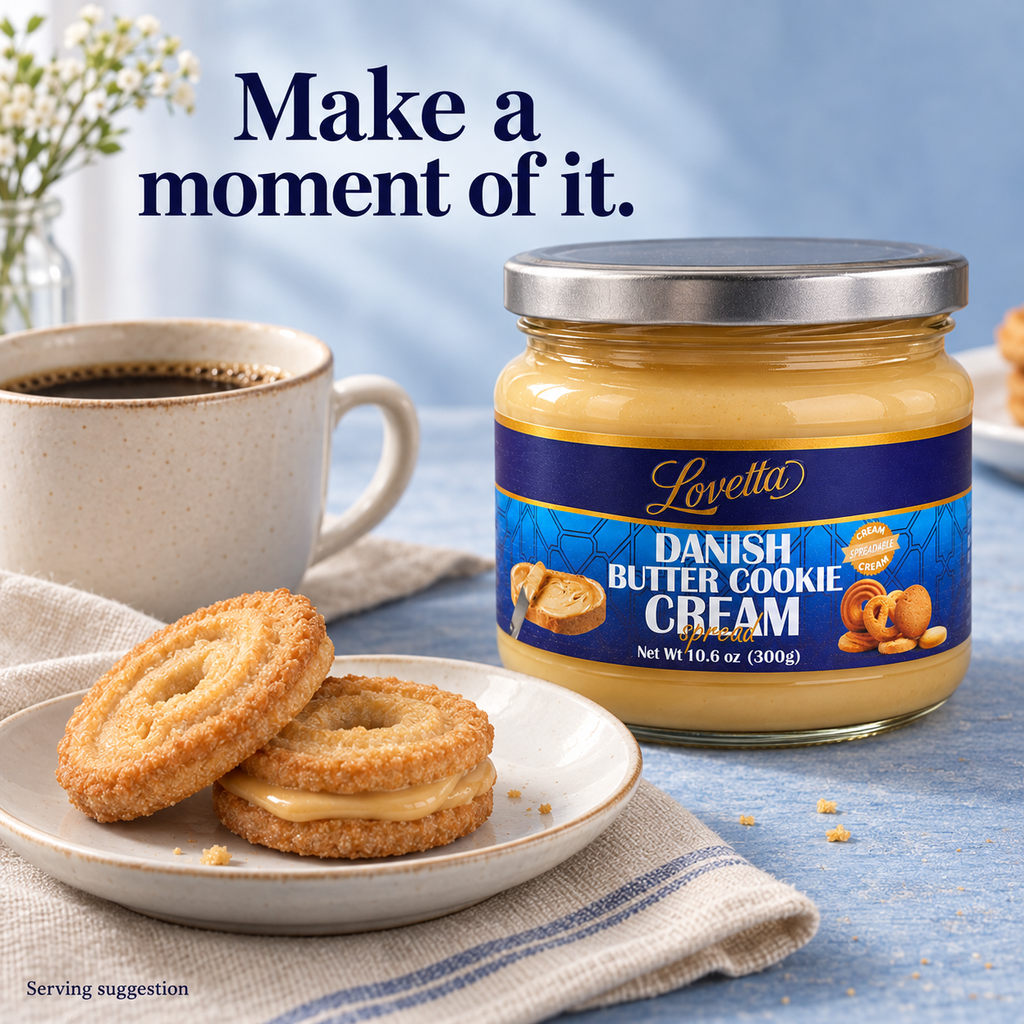 Danish Butter Cookie Cream 10.6oz (300g) Jar
