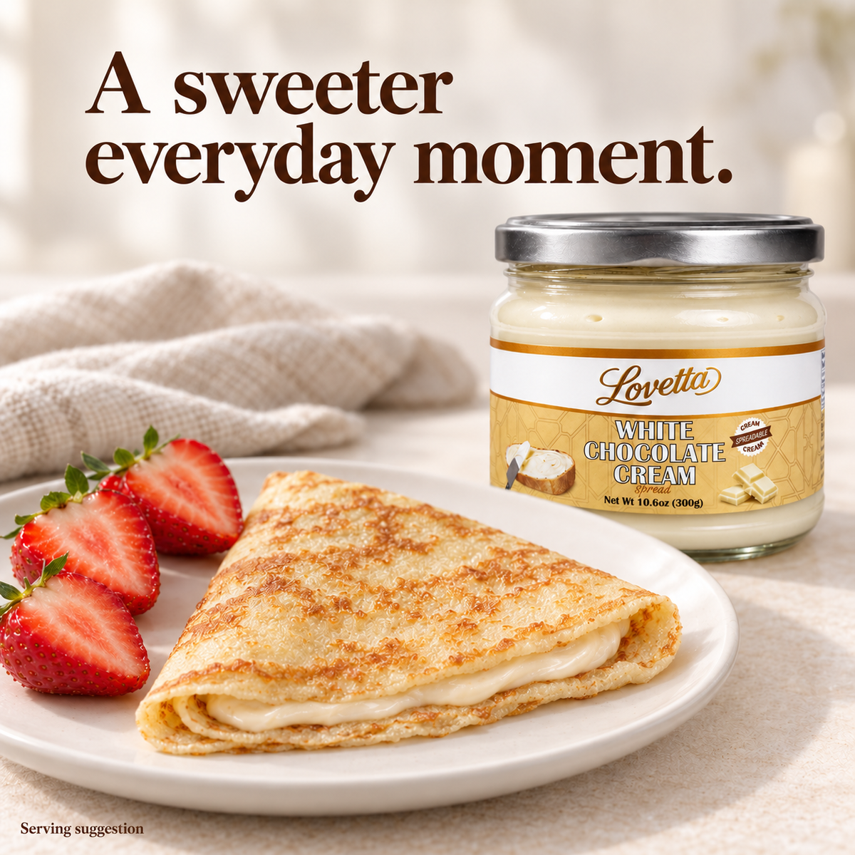 White Chocolate Cream 10.6oz (300g) Jar