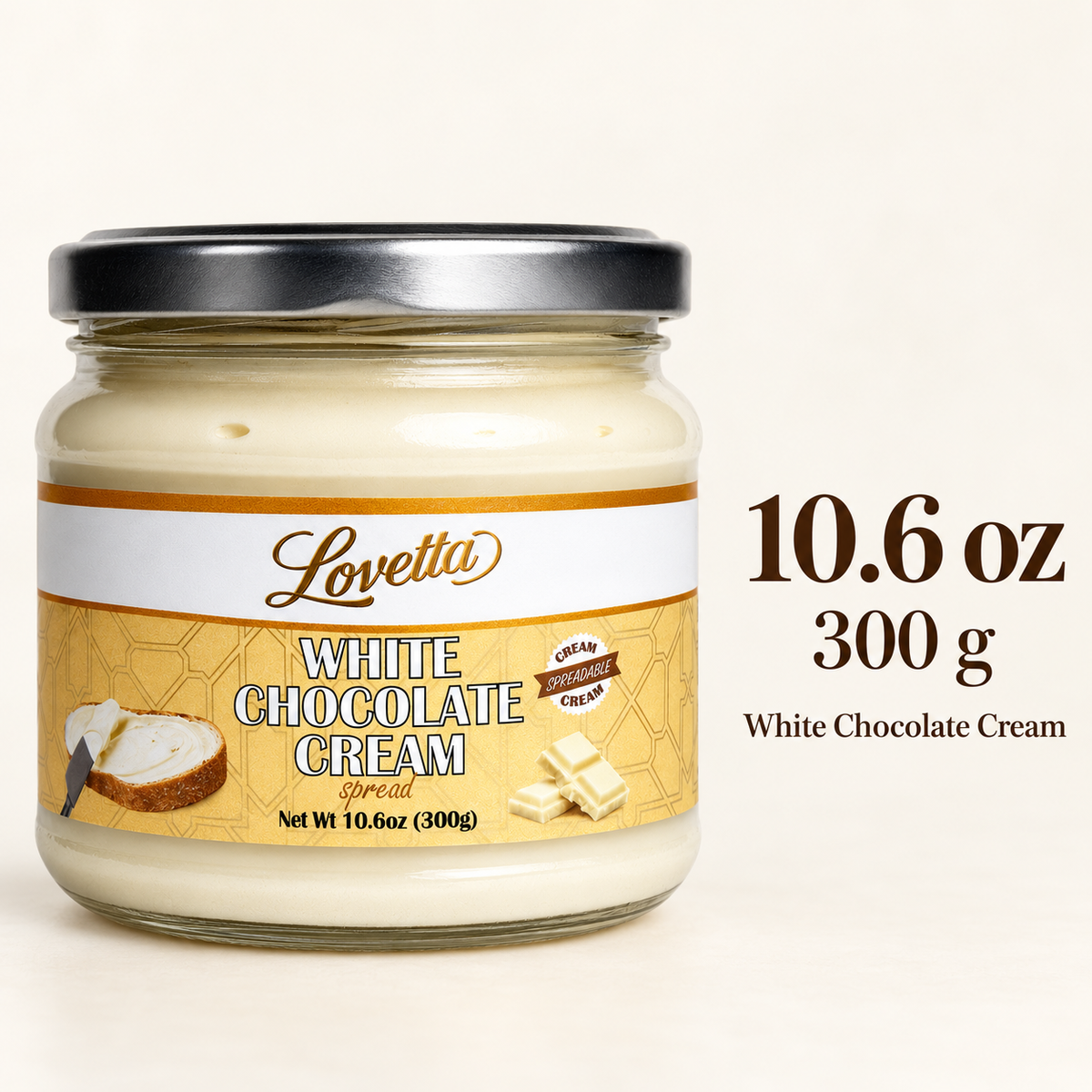 White Chocolate Cream 10.6oz (300g) Jar