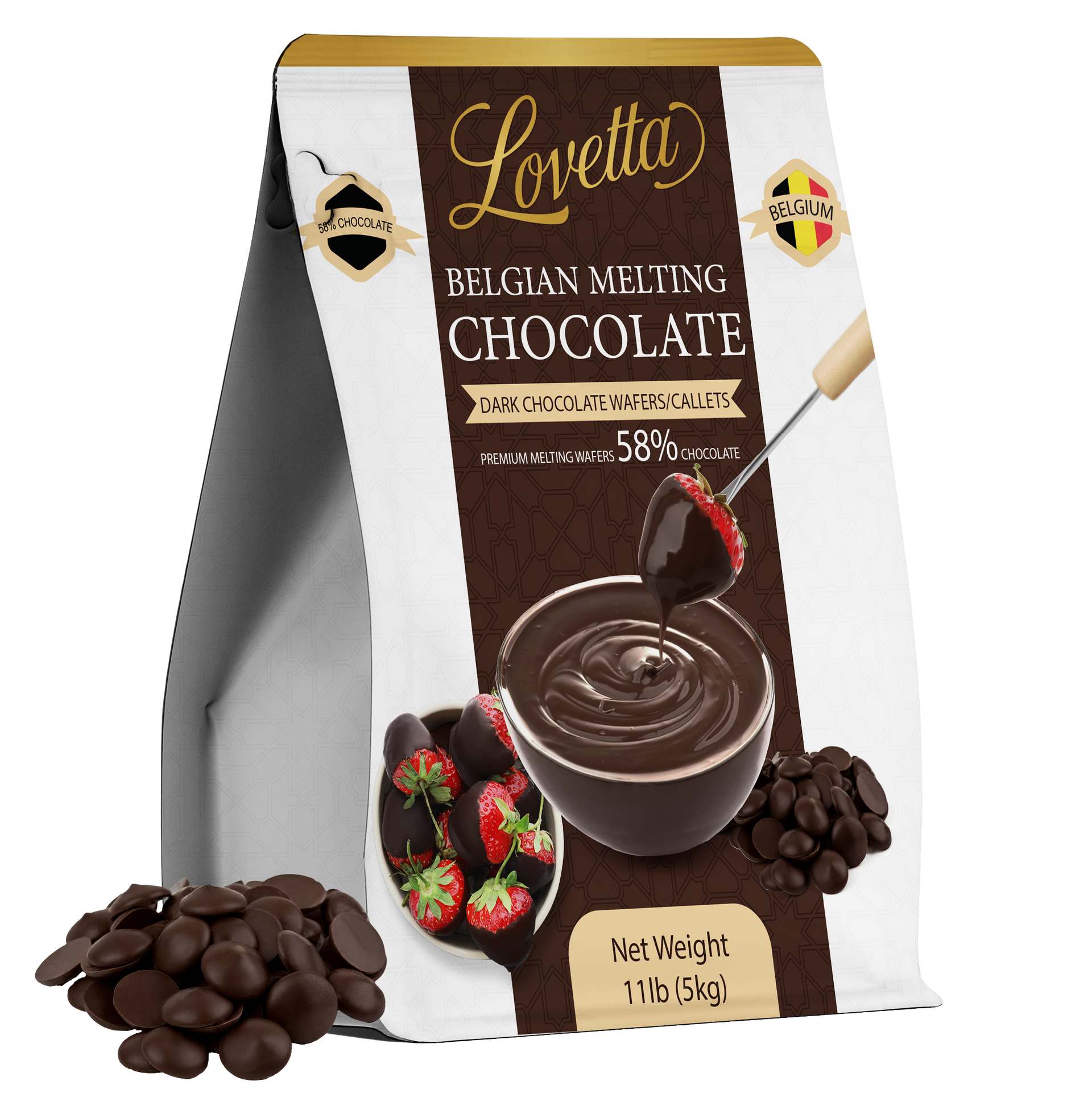 Belgian Dark Chocolate Callets (58%) - 11lb – Lovetta