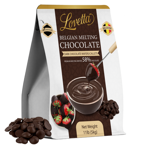 Belgian Dark Chocolate Callets (58%) – 11lb