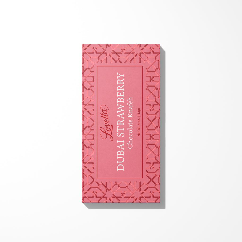 Dubai Strawberry Knafeh Chocolate – Case of 12 (4oz)