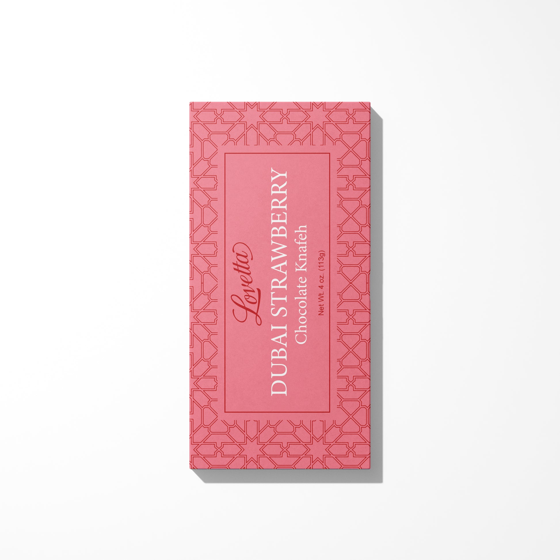 Dubai Strawberry Knafeh Chocolate – Case of 12 (4oz)