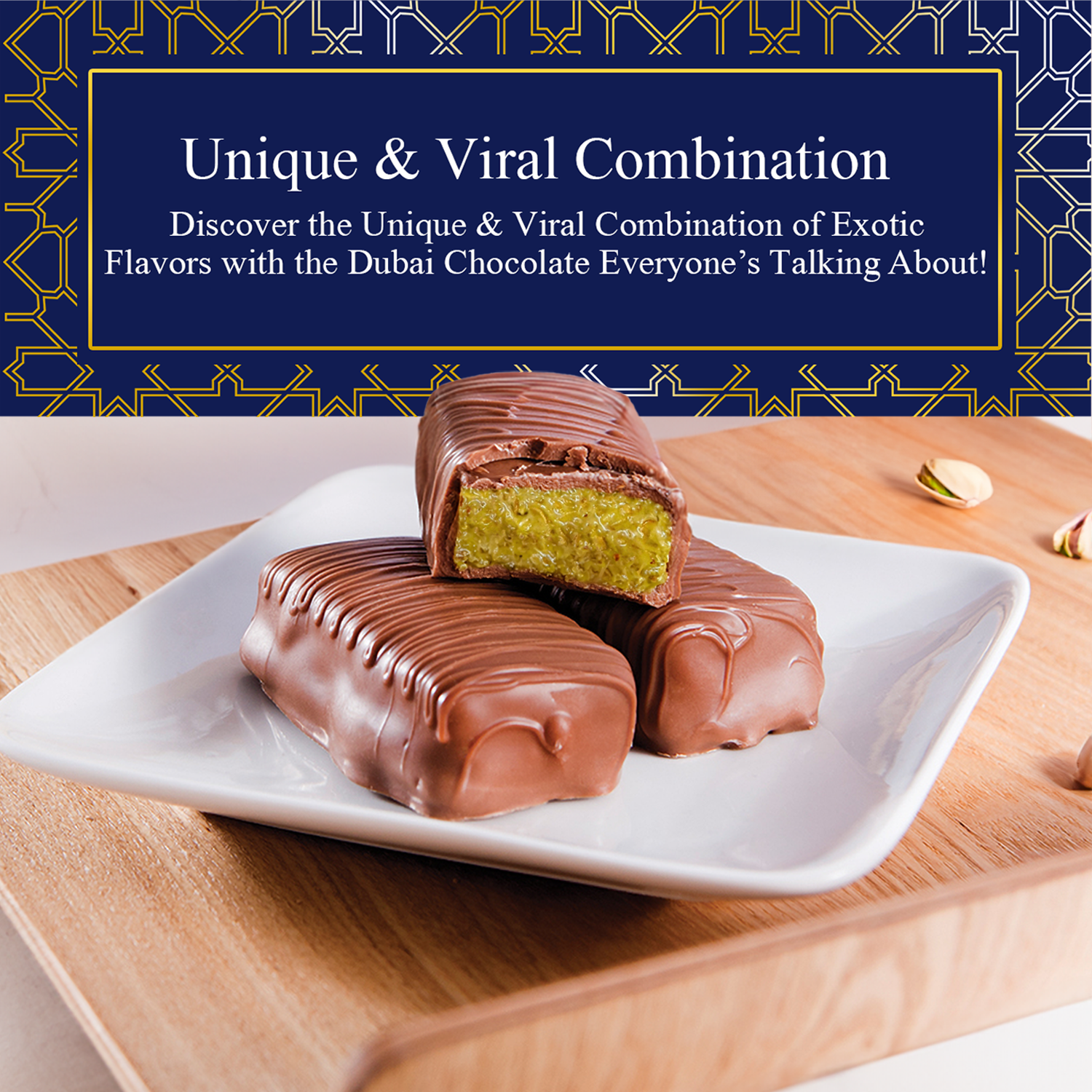 Dubai Choklad Pistage 115 g (Originalet) 