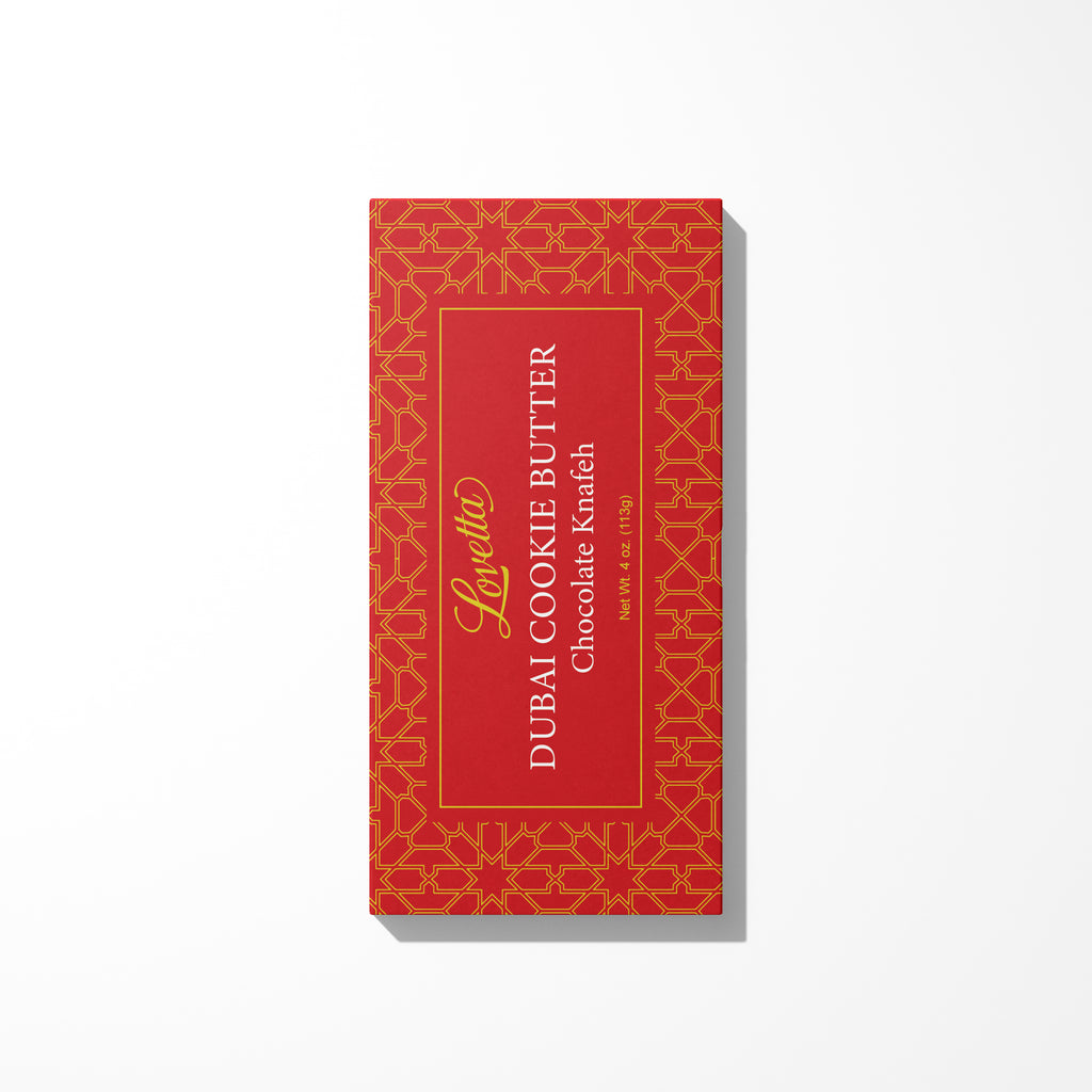 Dubai Cookie Butter Knafeh Chocolate – Case of 12 (4oz)