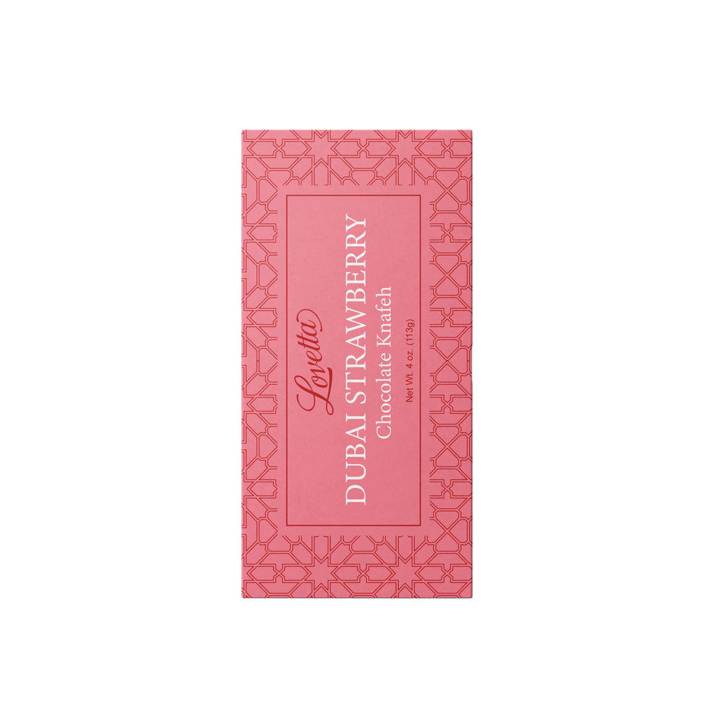 Dubai Strawberry Knafeh Chocolate – 4oz