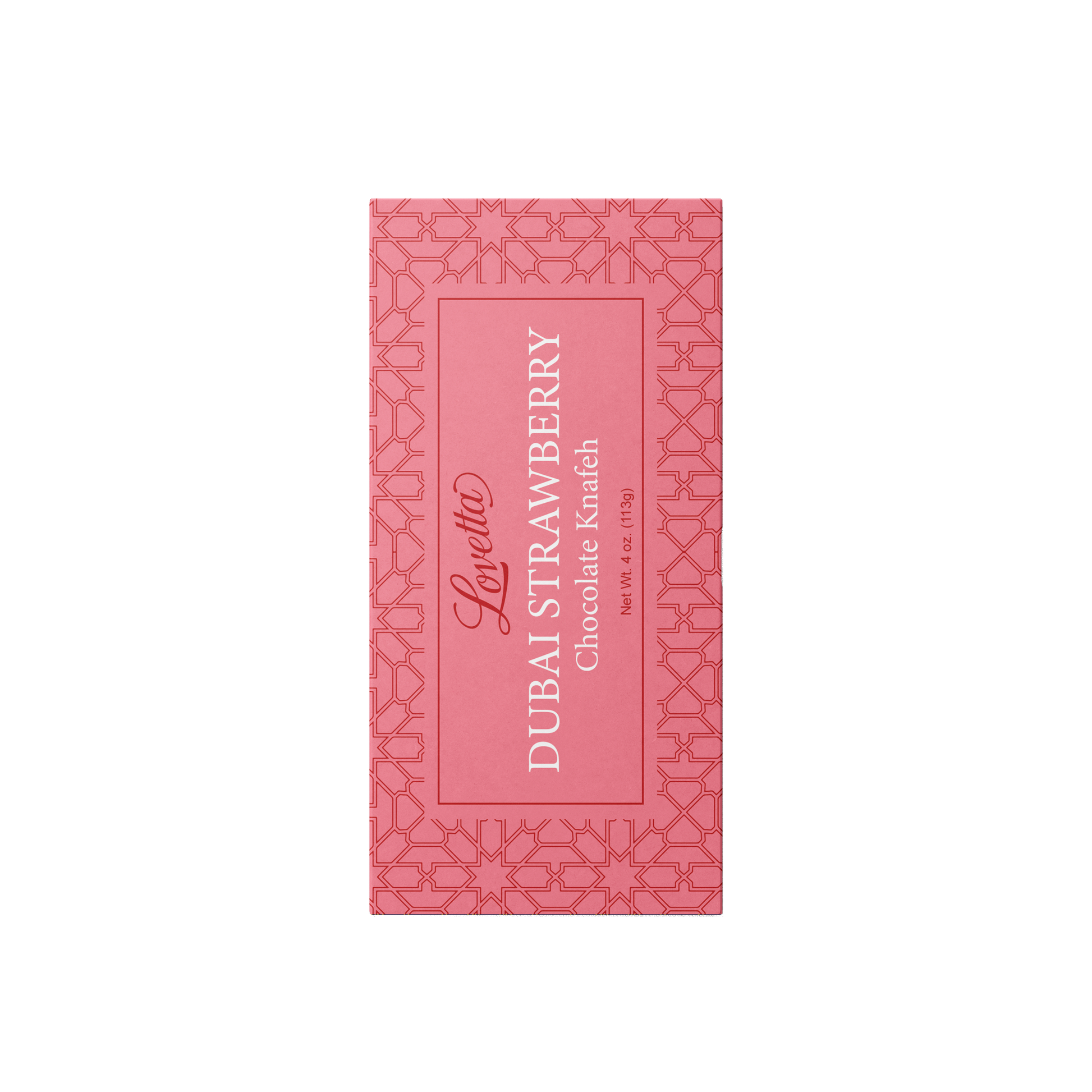 Dubai Strawberry Knafeh Chocolate – 4oz