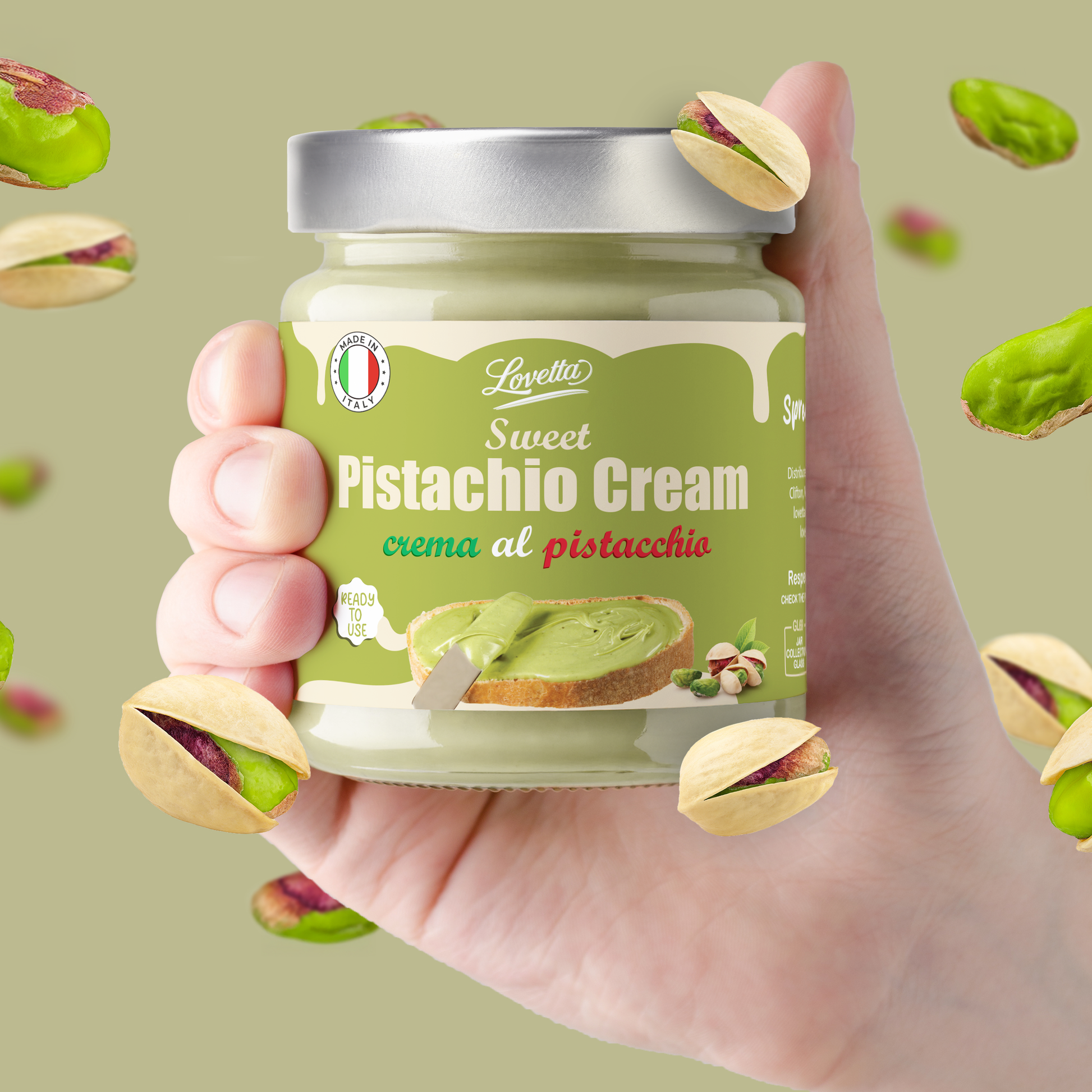 Lovetta Pistachio Cream cream al pistachio made in italy