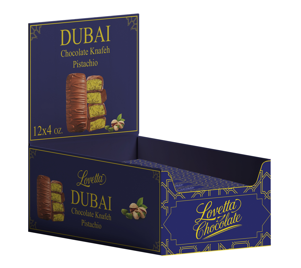 Dubai Pistachio Knafeh Chocolate – Case of 12 (4oz)