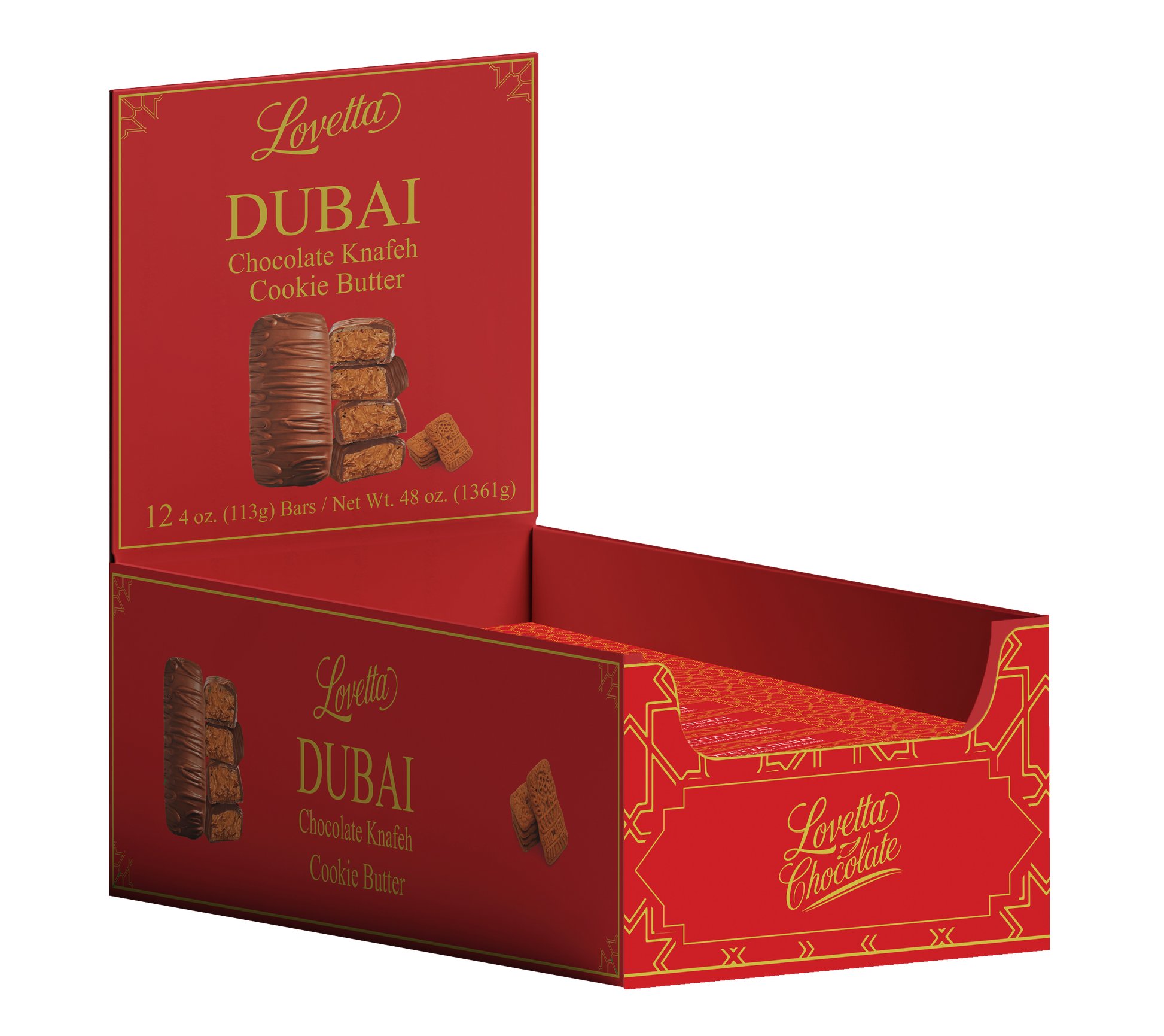 Dubai Cookie Butter Knafeh Chocolate – Case of 12 (4oz)