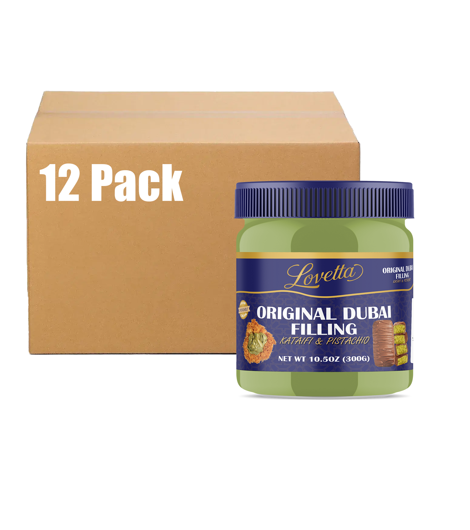 Dubai Filling Pistachio Cream 300 gram 12 Case Pack
