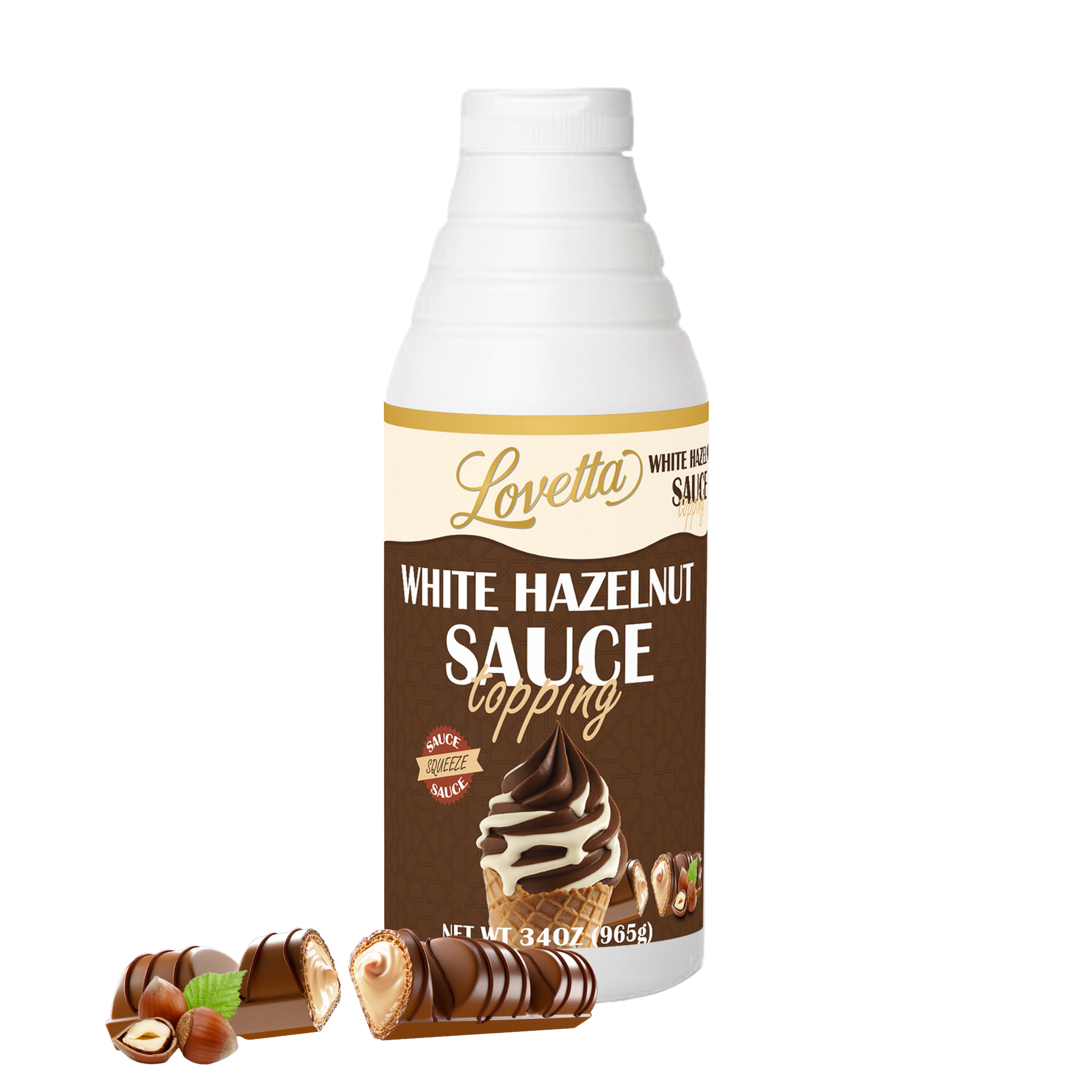 Bueno White Hazelnut Sauce – 34oz
