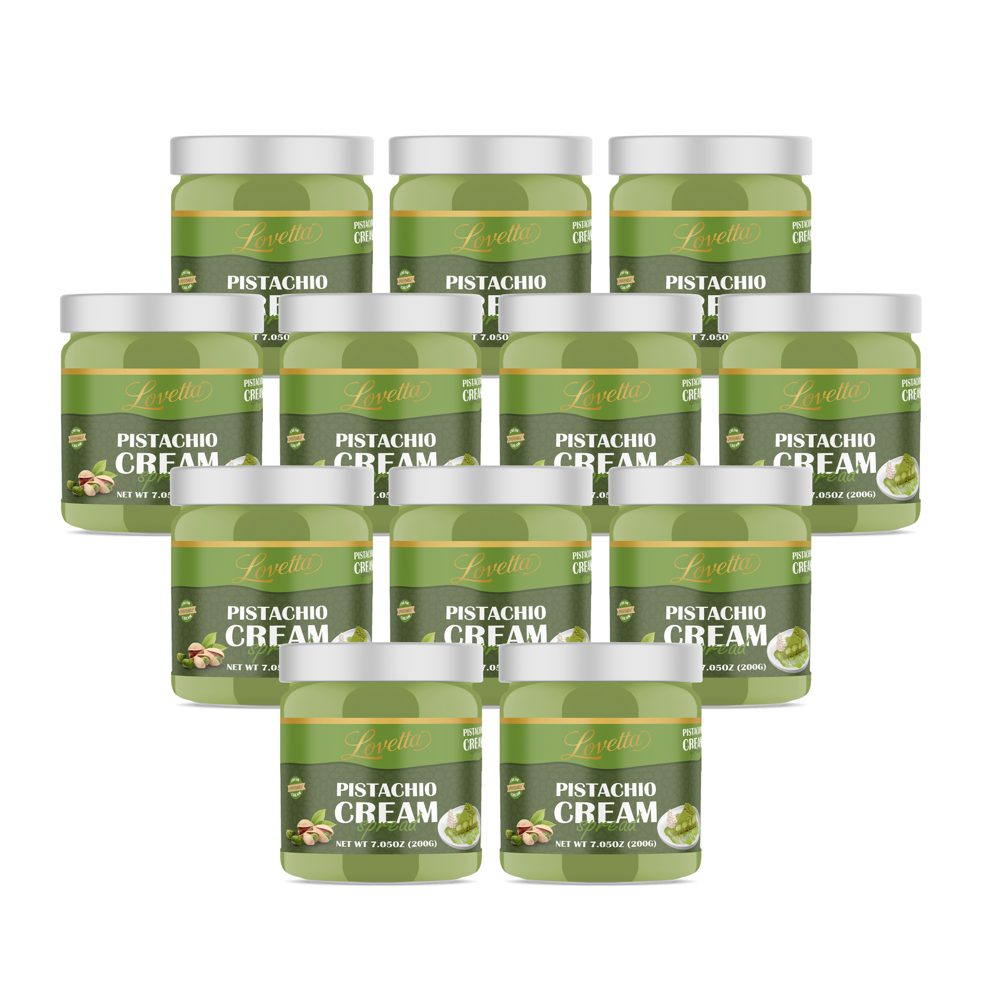 Sweet Pistachio Cream Jar – Case of 12 (200g)