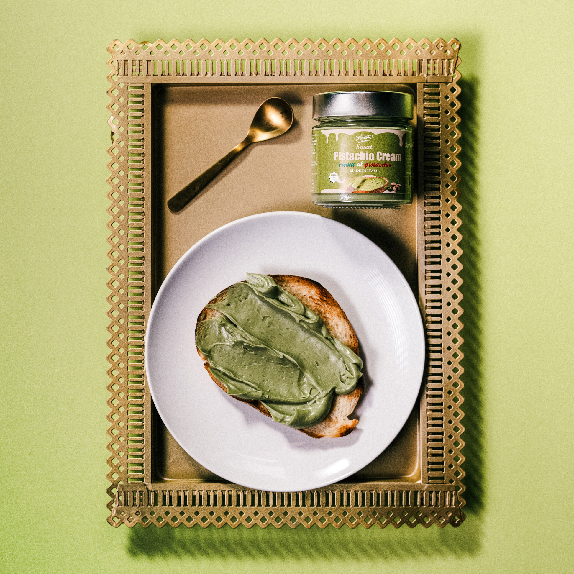 Pistagekräm 200 g (7,05 oz) – Italienskt pistagesmör, pistagepasta och -pålägg, Crema de Pistachio Dubai – Pistagekräm för Dubai-choklad, bakning, desserter, toppings 